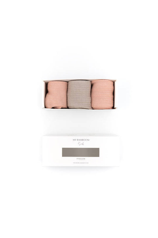 Calze Antiscivolo Rosa Bamboom 3pz