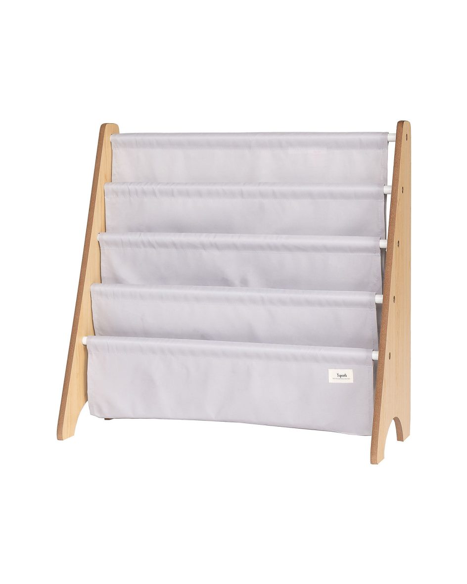 Libreria Frontale Montessoriana 3 Sprouts Grigio Chiaro