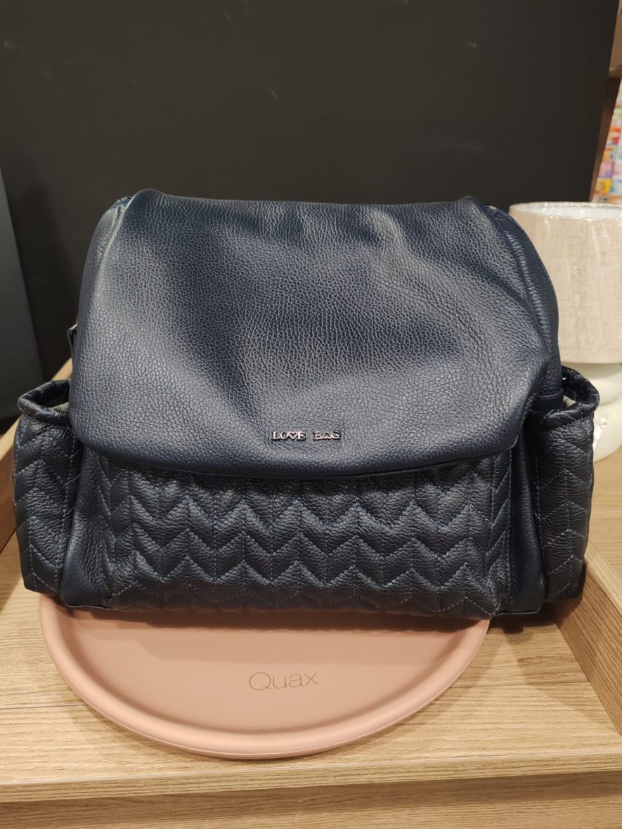 Zaino a tracolla in vera pelle mamma Love Bag Blue Navy – Ultimo Pezzo