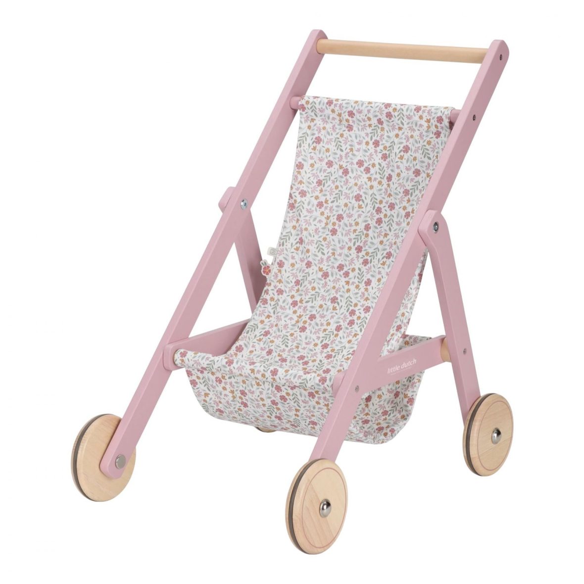 Passeggino in legno per bambole Little Dutch