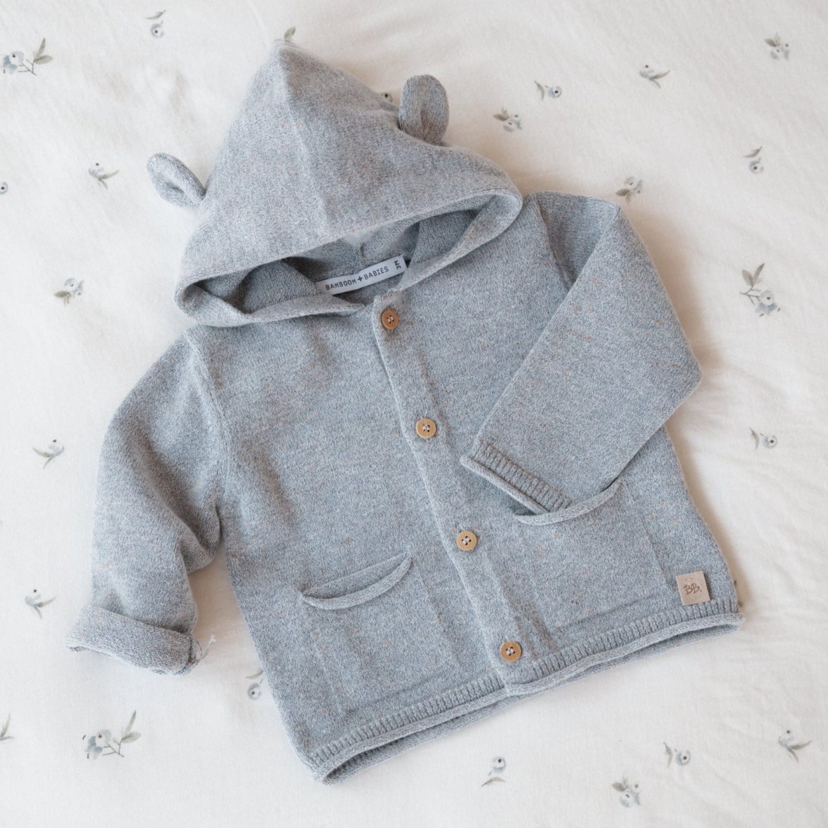 Cardigan con cappuccio in bambù organico Bamboom Blue Jeans